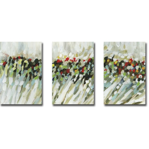 Artistic Home Gallery 1624L598CG Poppy Swirls I, II, & III by 