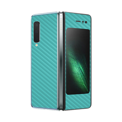 MightySkins CF-SAGFO-Solid Turquoise Carbon Fiber Skin for Samsung Gal