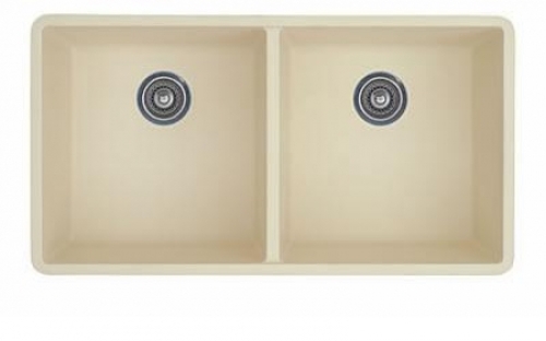 Precis 16 in. Equal Double Bowl Silgranit Undermount Kitchen Sink - Bi