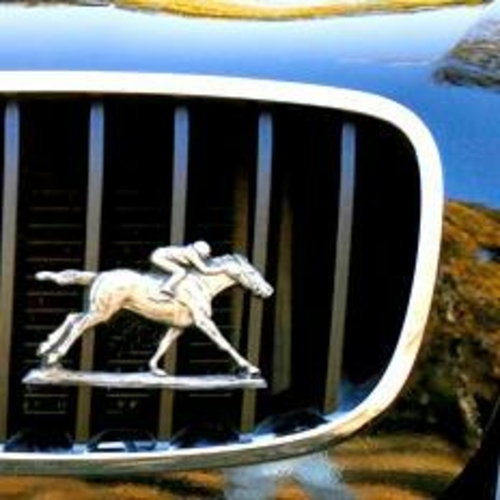 Grillie Race Horse-N Race Horse Antique Nickel Ornament, 3.125 x 5