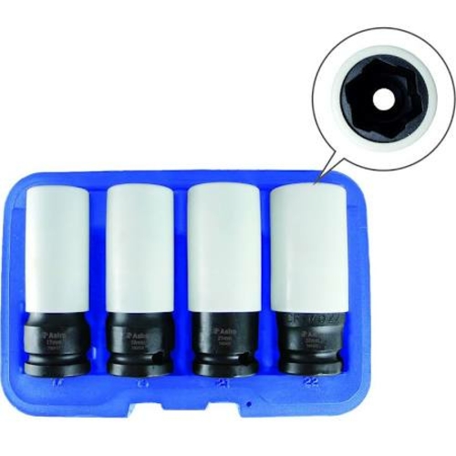 Astro Pneumatic AST-7404 Flank Bite Damaged Lug Nut Socket Set