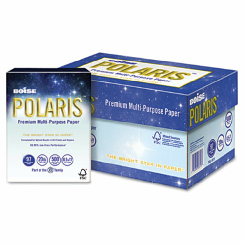 Boise POL-8511-P POLARIS 3-Hole Punched Copy Paper- 8 1/2 x 11- 20lb- 