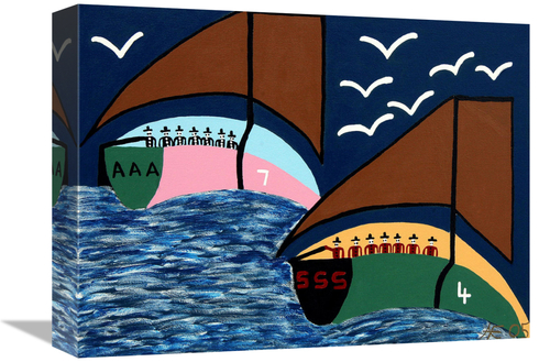 Global Gallery GCS-479458-1216-142 12 x 16 in. Montaque Harbour Art Pr