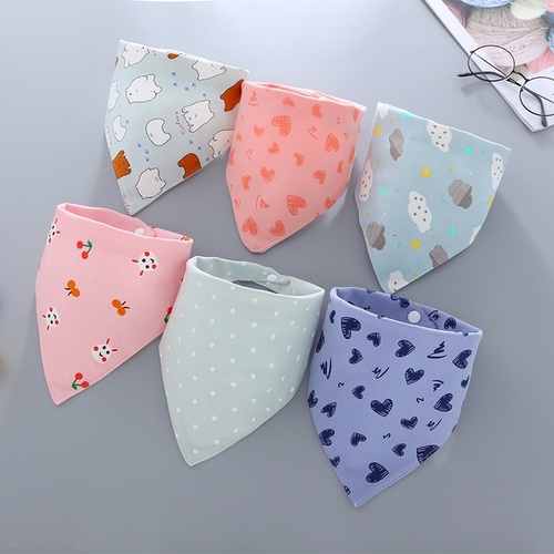 Baby Bibs Cotton Baby Feeding Apron Triangle Cute