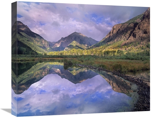 Global Gallery GCS-397069-22-142 22 in. Handies Peak Reflected in Beav