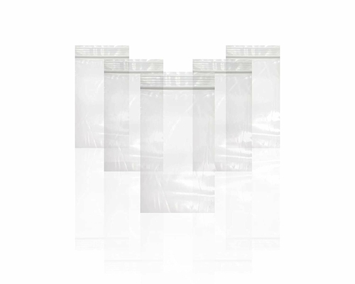 Amiff Zip Bags 3" x 5", Pack of 100 Clear Plastic Jewelry Bags with