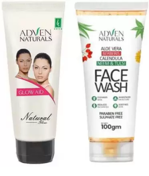 Combo of Glow Aid Crem 100GM & Parbean Free & Sulpahte free Facewash