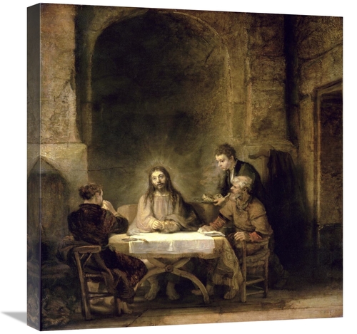 Global Gallery GCS-279595-22-142 22 in. Supper at Emmaus Art Print - R