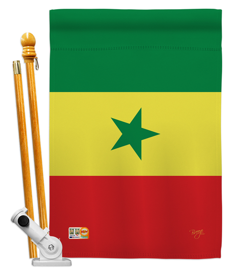 Breeze Decor BD-CY-HS-108309-IP-BO-D-US15-BD 28 x 40 in. Senegal Flags