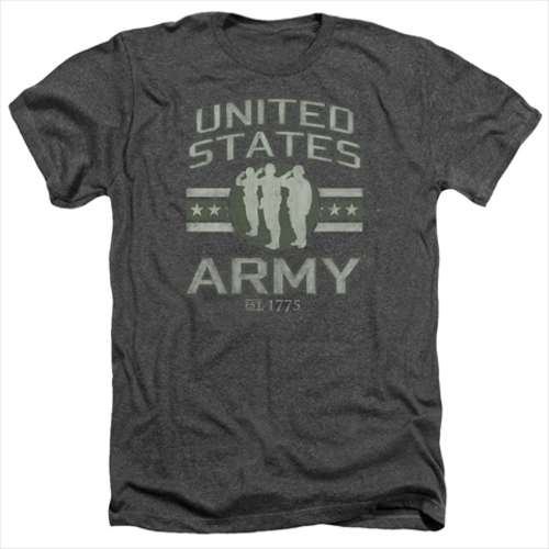 Army-United States Army - Adult Heather Tee, Charcoal - Extra Larg