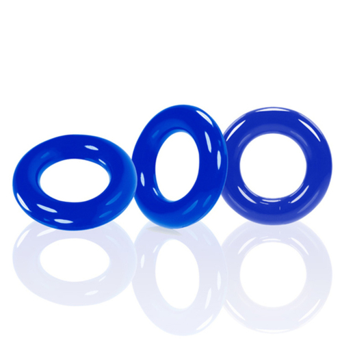 Tri Ring Cock Cage Oxballs Willy Blue (3 pcs)