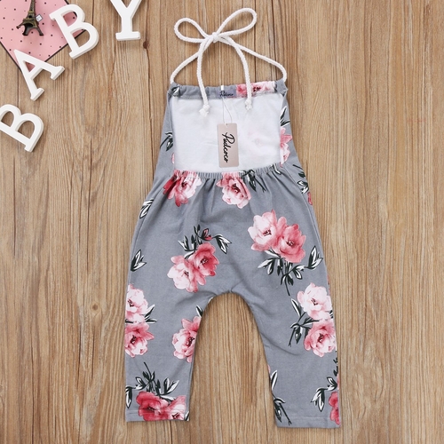 2018 Little Baby Girls Floral Rompers Babies Girls