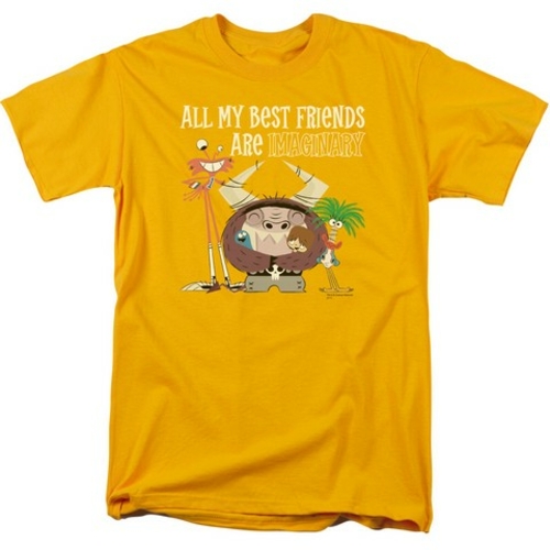 Fosters-Imaginary Friends - Short Sleeve Adult 18-1 Tee - Gold, 3X