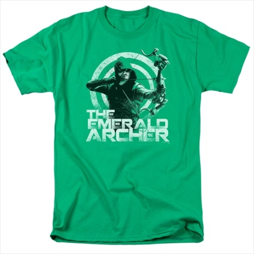 Arrow-Archer - Short Sleeve Adult 18-1 Tee, Kelly Green - Medium