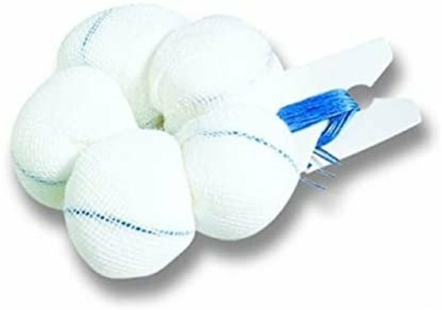 Dukal Case of 500 White Cross Tonsil Sponges 1". Non-sterile Cross