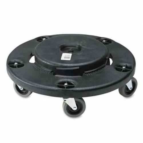 Rcp 264000BK Brute Round Twist On/Off Dolly  350 lb Capacity  18dia x 