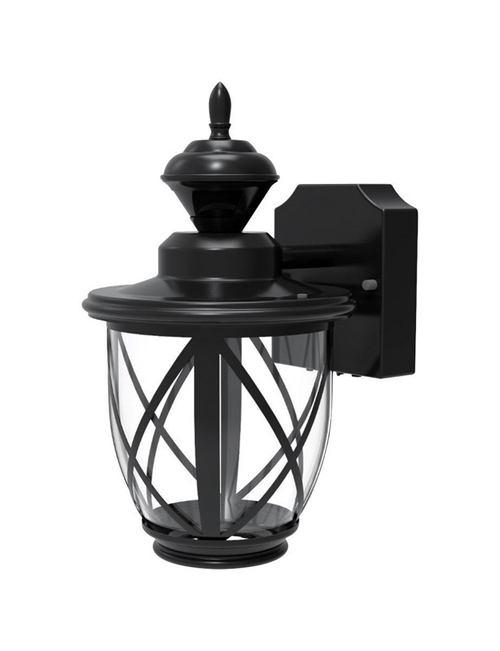 Heath Zenith 3825437 120V Metal Motion Activated Carriage Lantern - Bl