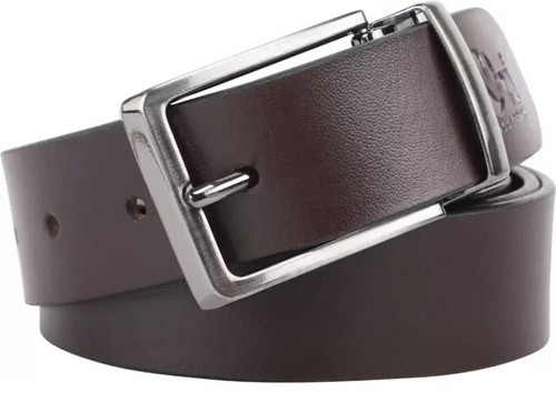 Men Casual, Formal Brown Genuine Leather Belt