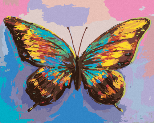 Paint by Numbers - BEAUTIFUL COLOURFUL BUTTERFLY