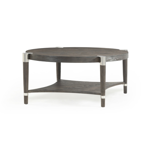 Bassett 2380-LR-140 Duvall Oval Cocktail Table, Coffee Bean - 50 x