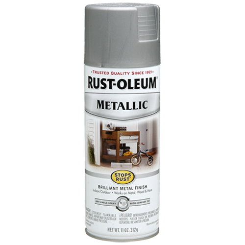 Rust-Oleum 1096056 11 oz Stops Rust Metallic Spray Paint - Black