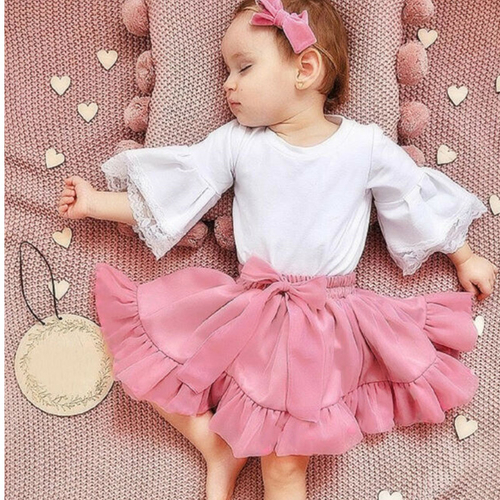 Emmababy 3PCS Baby Infant Girl Clothes Sets Flared