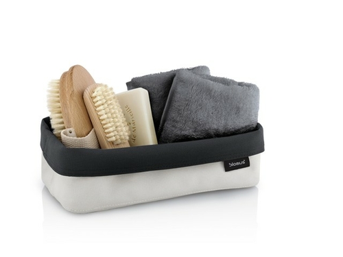 Blomus 68895 Reversible Storage Basket, Sand & Anthracite - Large
