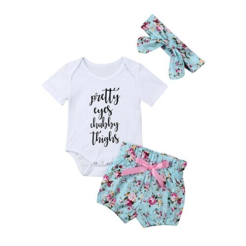 Newborn Infant Baby Girls Outfit Clothes Tops