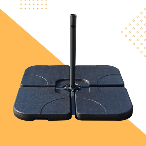 Outsunny 4pc Umbrella Weight Base Plastic Sand Water Filled Garden