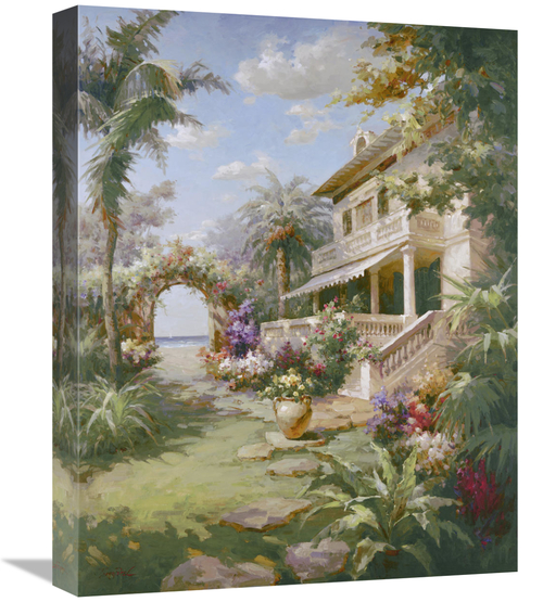 Global Gallery GCS-121374-1620-142 16 x 20 in. Garden Estate Art Print