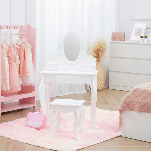 Fantasy Fields Kids Vanity Dressing Table Set