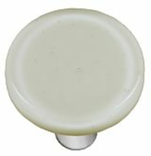 Hot Knobs HK1041-KRA Driftwood Gray Round Glass Cabinet Knob - Aluminu