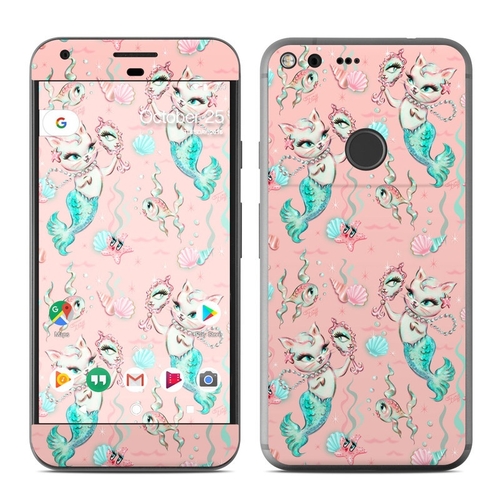 DecalGirl GPXL-MERKITTENBLUSH Google Pixel XL Skin - Merkittens with P