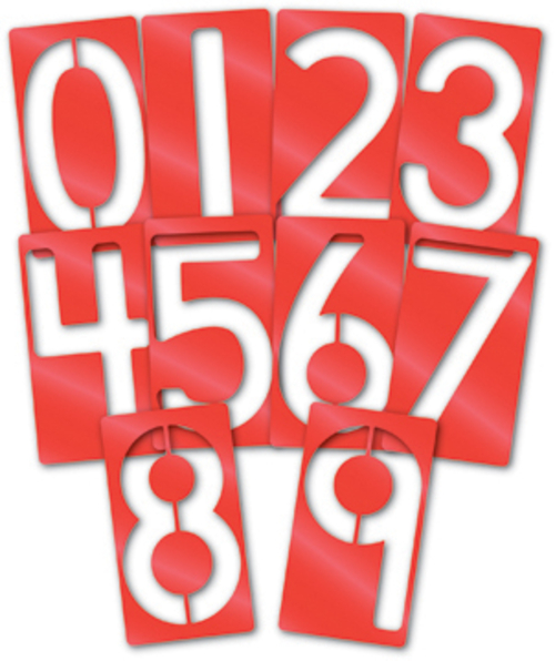 Roylco R58621 Roylco Big Number Stencils 10-pkg