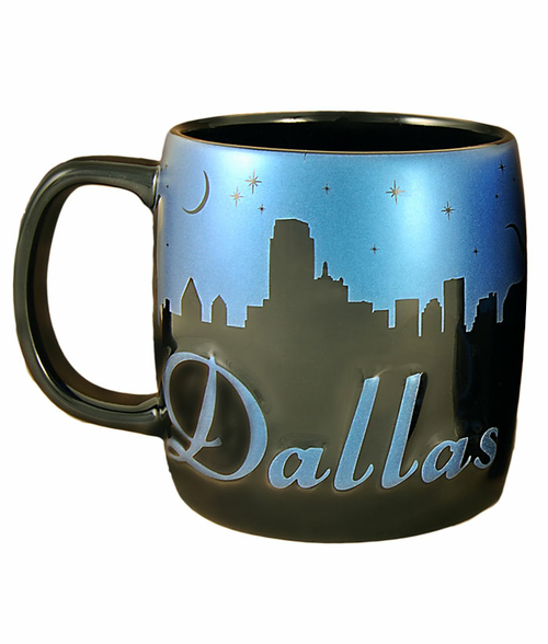 Americaware SMDAL03 Dallas 22 oz Night Sky Silhouette Mug