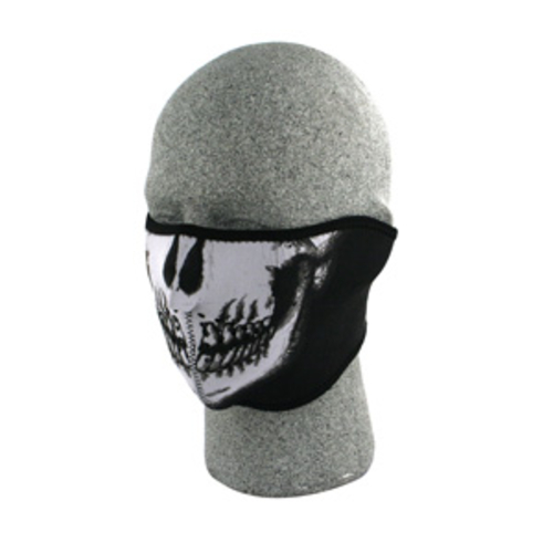 Zan Headgear WNFM002H Neoprene Half Face Mask  Skull Face