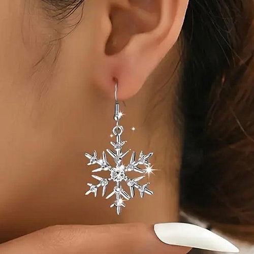 Snowflake Dangle Earrings