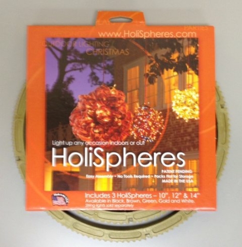 Holispheres 091037175793 Gold Round Globe Set