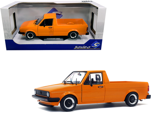 1982 Volkswagen Caddy MKI Pickup Truck Custom Orange 1/18 Diecast
