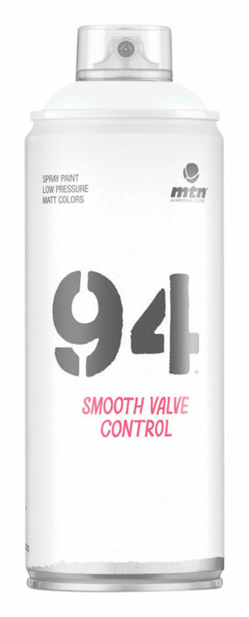 Montana Colors 1863497 11 oz 94 Matte Spray Paint, White - 6 per P