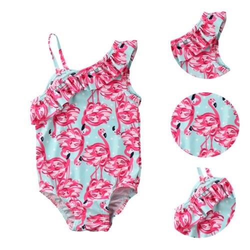 Flamingo Kid Girl Toddler Swimsuit Swimwear