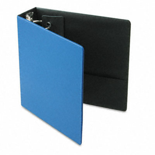 EasyOpen Locking Round Ring Binder  8-1/2 x 11  3in Cap  Medium Blue