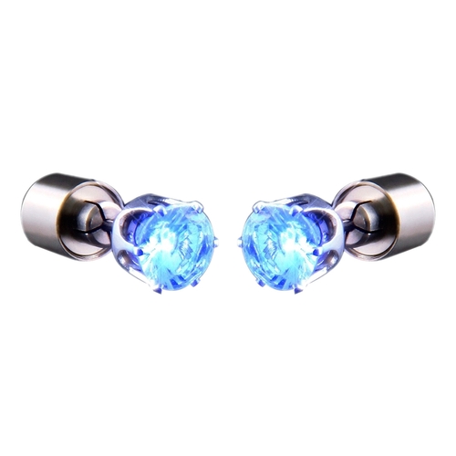 Blinkee 675010 LED Faux Diamond Pierced Earrings, Blue