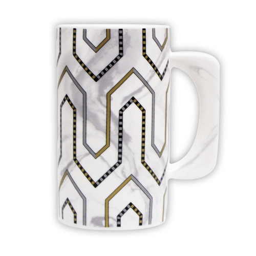 Porcelain XXL Mug - Art Deco Arches