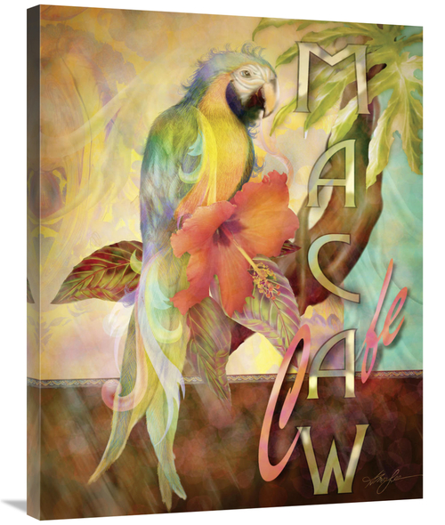 Global Gallery GCS-129432-2835-142 28 x 35 in. Macaw Cafe Art Print - 