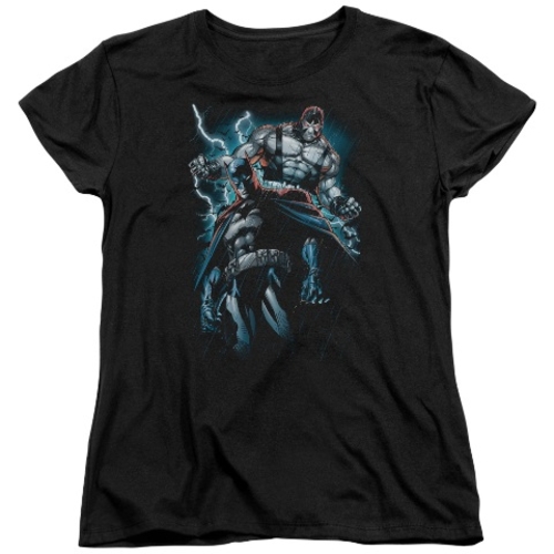 Trevco Batman-Evil Rising - Short Sleeve Womens Tee - Black- 2X