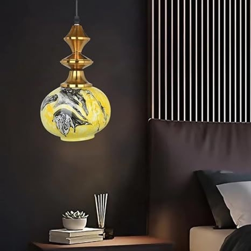 Antique 3D Moduler Hanging Pendant Light - Adjustable Cord, Ideal for