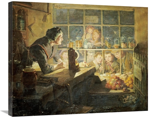 Global Gallery GCS-266516-30-142 30 in. The Village Sweet Shop Art Pri