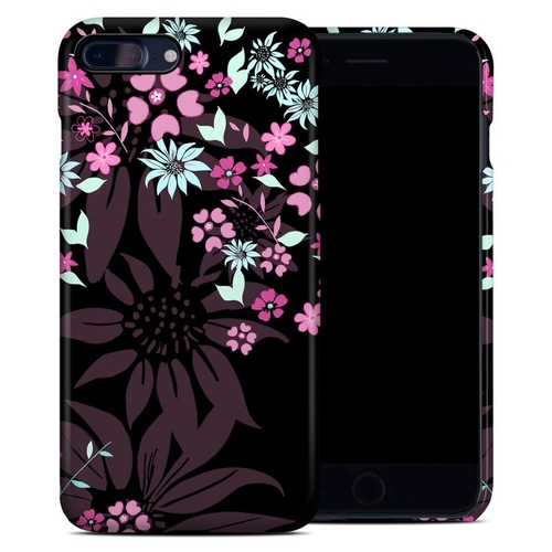 DecalGirl AIP7PCC-DKFLOWERS Apple iPhone 7 Plus Clip Case - Dark Flowe