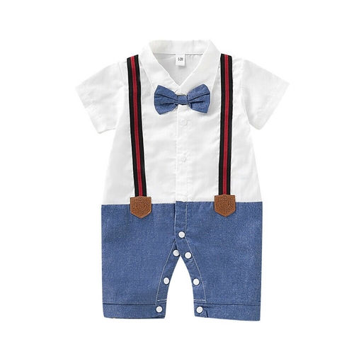 Baby Boy Formal Rompers Gentlemen's Clothes Short